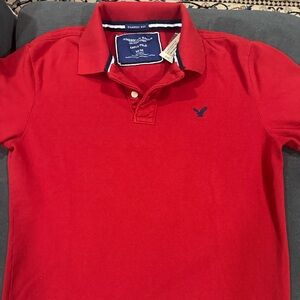 American Eagle Outfitters Red Polo Shirt